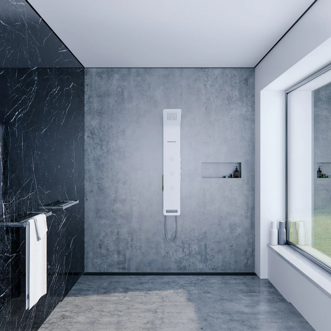 Streamline Arcisan Synergii Shower Panel - White - Image 4