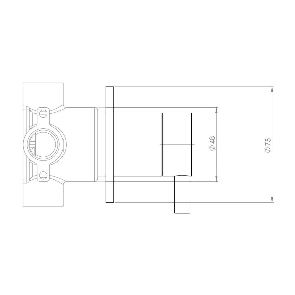 Streamline Arcisan Universal In Wall Body For 3 Way Diverter Arb5144 - Image 5