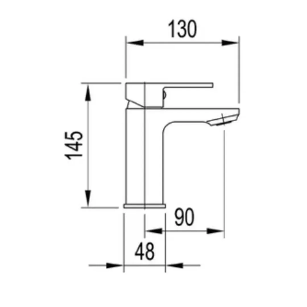 Arcisan Axus Basin Mixer Matte Black - Image 3
