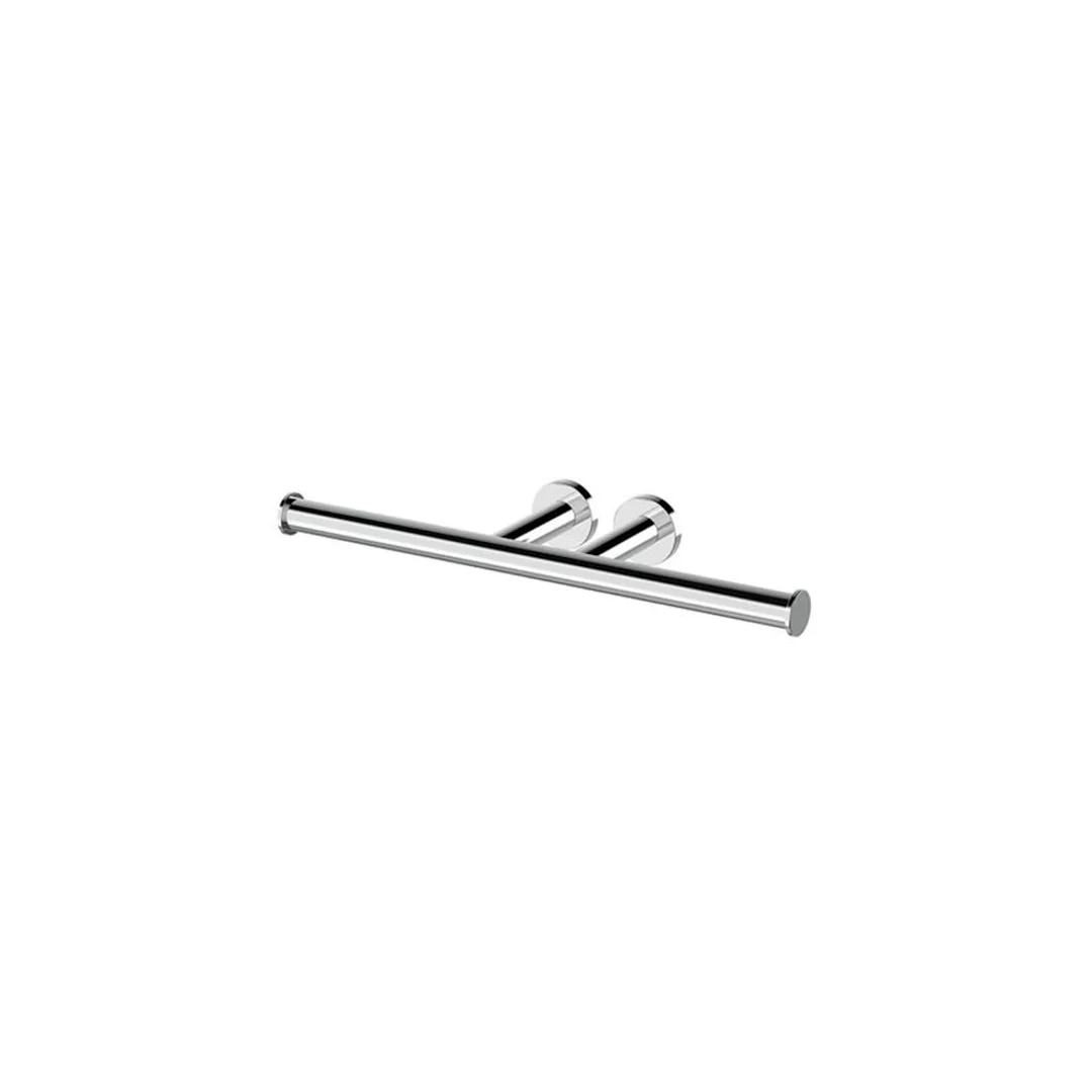 Streamline Axus Double Toilet Roll Holder With Two Wall Fixing Points - Chrome - Image 2