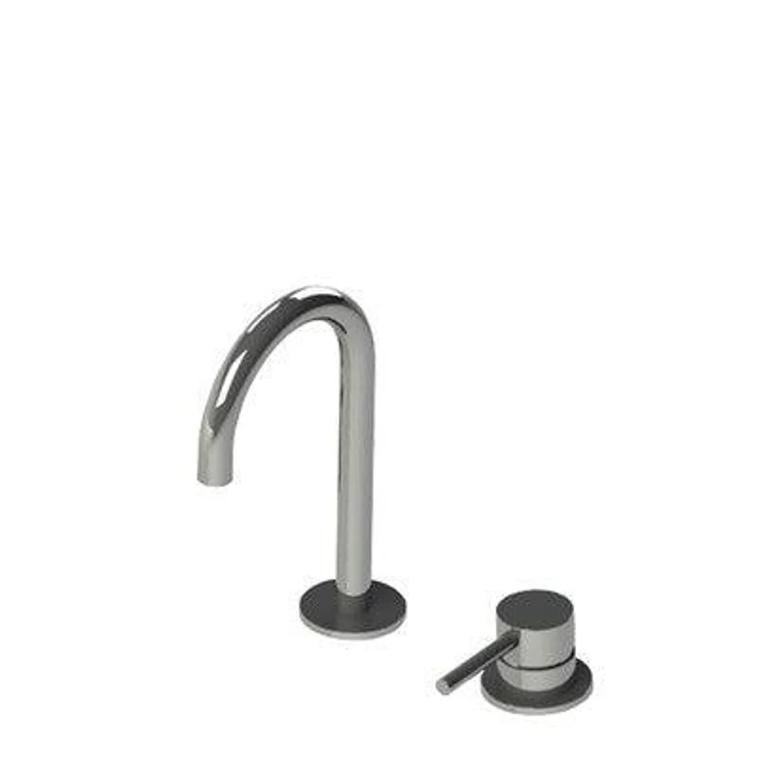 Streamline Axus Pin Lever 2 Hole Basin Mixer Brushed Gun Metal - Image 2