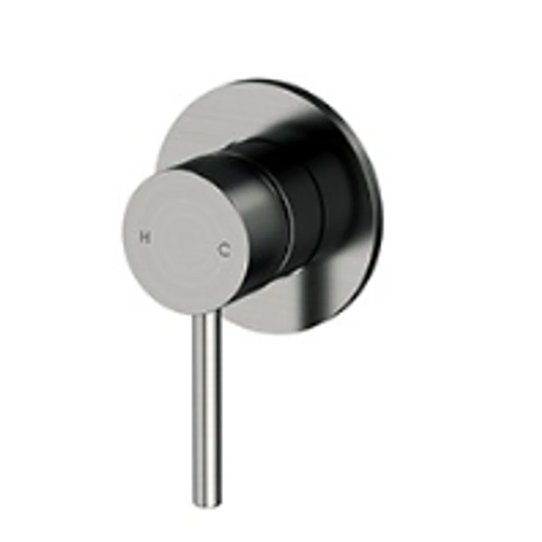 Streamline Axus Pin Lever Bath/Shower Mixer Brushed Gun Metal *External Only* - Image 2