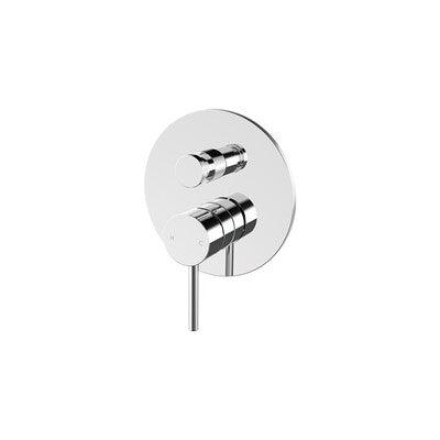 Streamline Axus Pin Lever Bath/Shower Mixer With Diverter White *External Only* - Image 3
