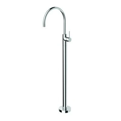 Streamline Axus Pin Lever Free Standing Bath Mixer Brushed Nickel - Image 3