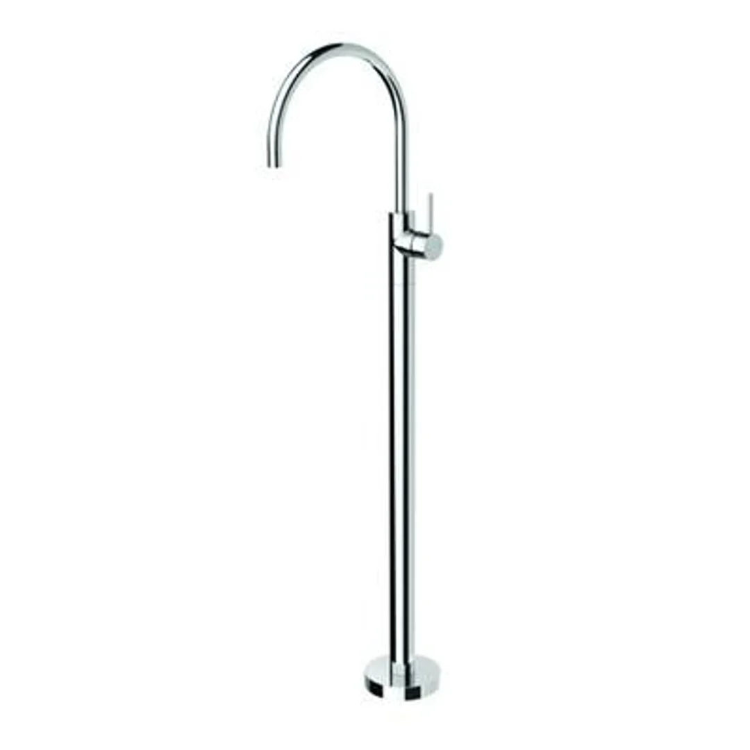 Streamline Axus Pin Lever Free Standing Bath Mixer Brushed Rose Gold - Image 2