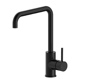 Streamline Axus Pin Lever Sq Spout Sink Mixer Matt Black - Image 3