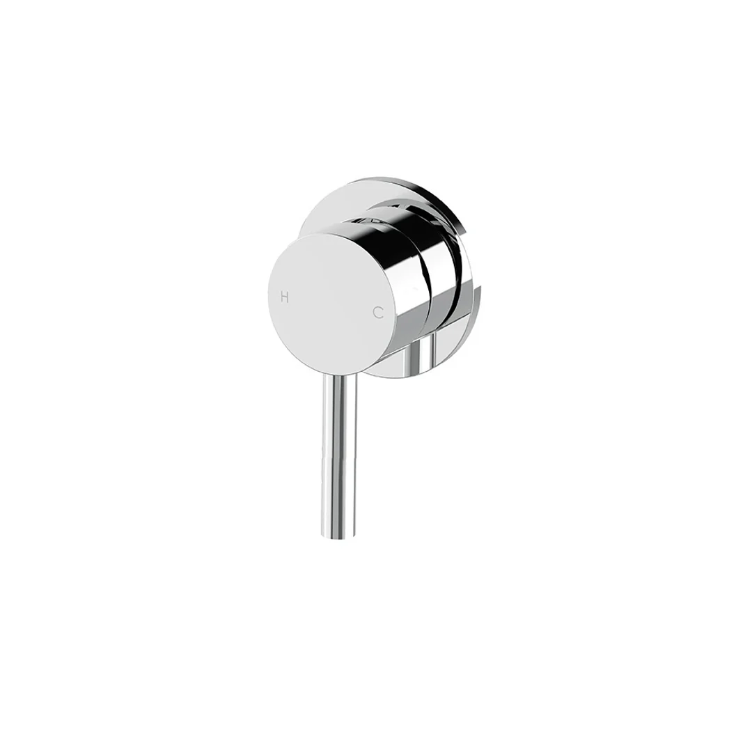 Streamline Axus Pin Shower Or Bath Mixer 60Mm Cover Plate Brushed Nickel Pvd *External