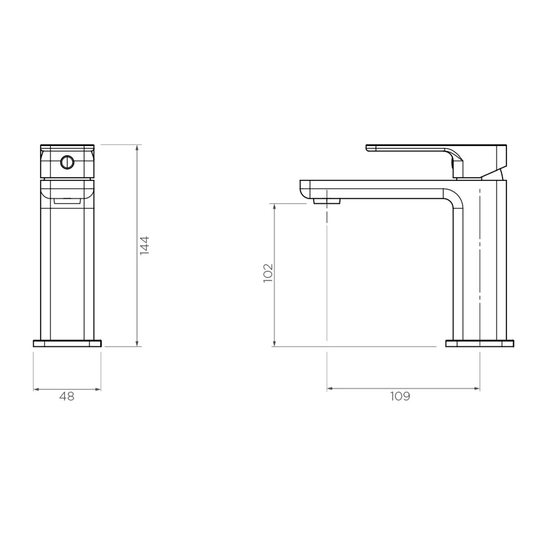 Streamline Eneo Basin Mixer Brushed Nickel - Image 2