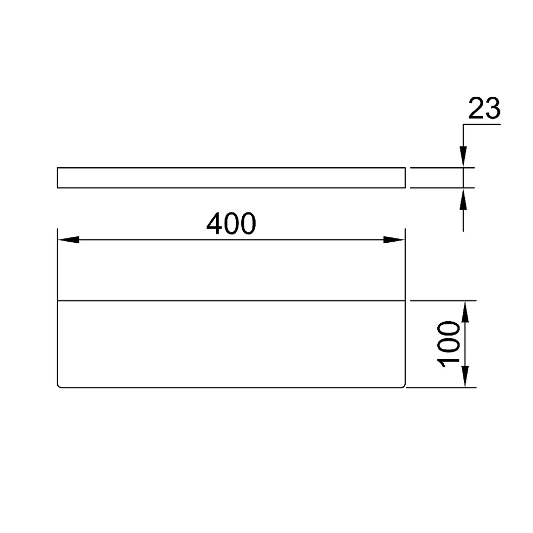 Streamline Eneo Shelf 40Cm - Matt Black - Image 3
