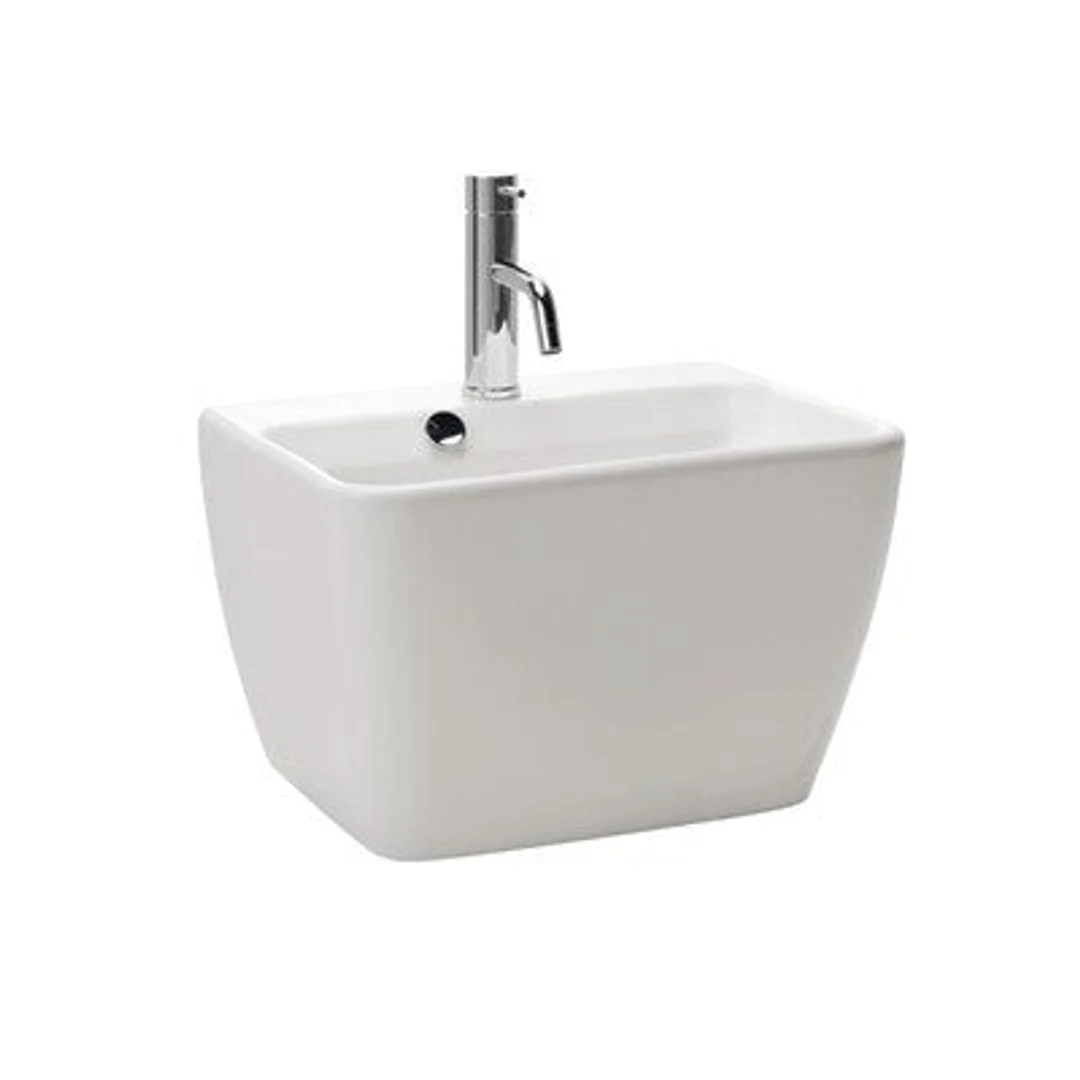 Streamline Gala Emma Square Wall Basin & Shroud Inc Waste 1T - Image 2