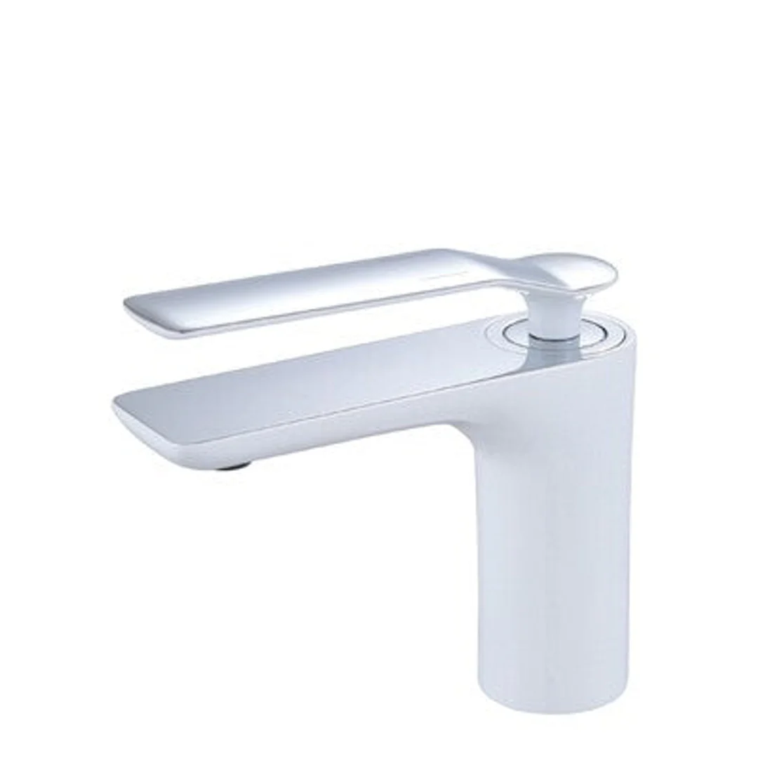 Streamline Synergii Basin Mixer White Chrome Trim Sy01210.W - Image 2