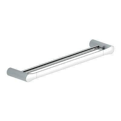 Streamline Synergii Double Towel Rail 800mm White/Chrome - Image 3