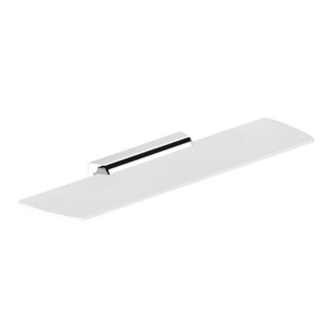 Streamline Synergii Glass Shelf 540mm White/Chrome - Image 2