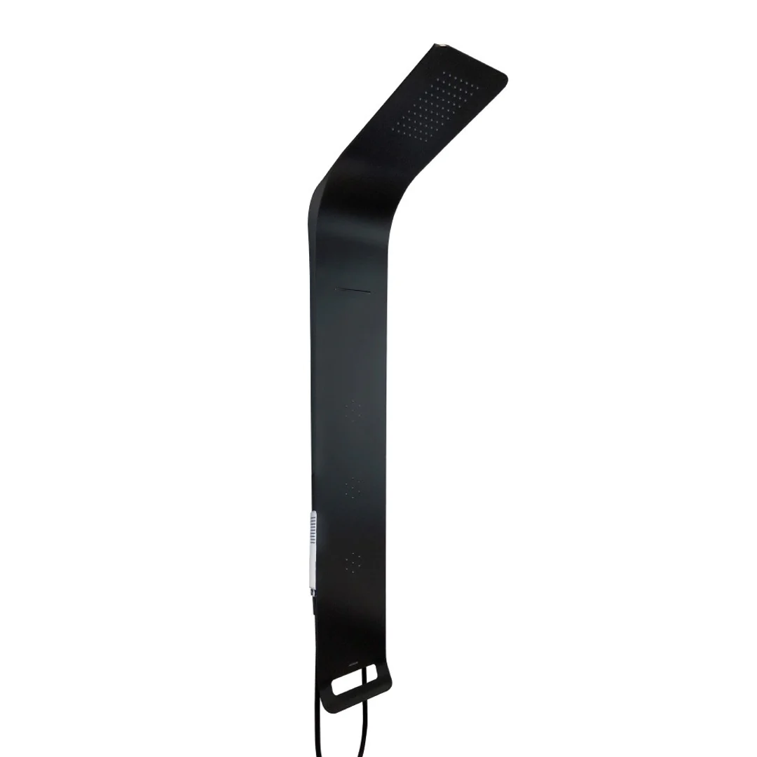 Streamline Synergii Shower Panel Right Side Operation - Matt Black - Image 2