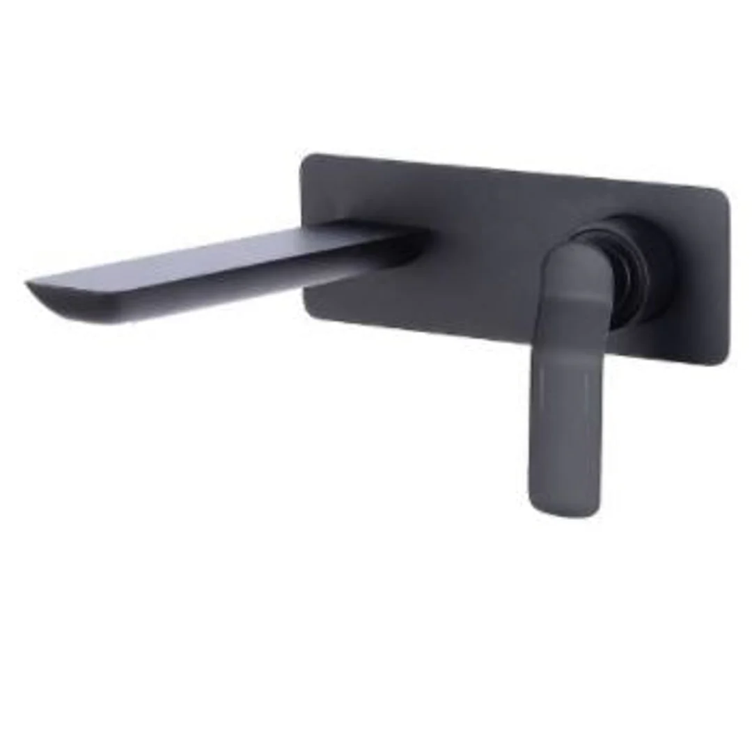 Streamline Synergii Wall Mounted Basin Mixer Matt Black - Image 2