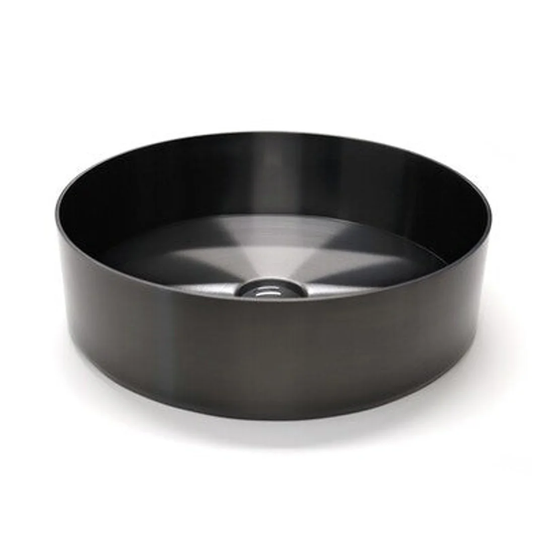 Streamline Venn 400Mm Steel Above Counter Basin Brushed Iron - Image 2