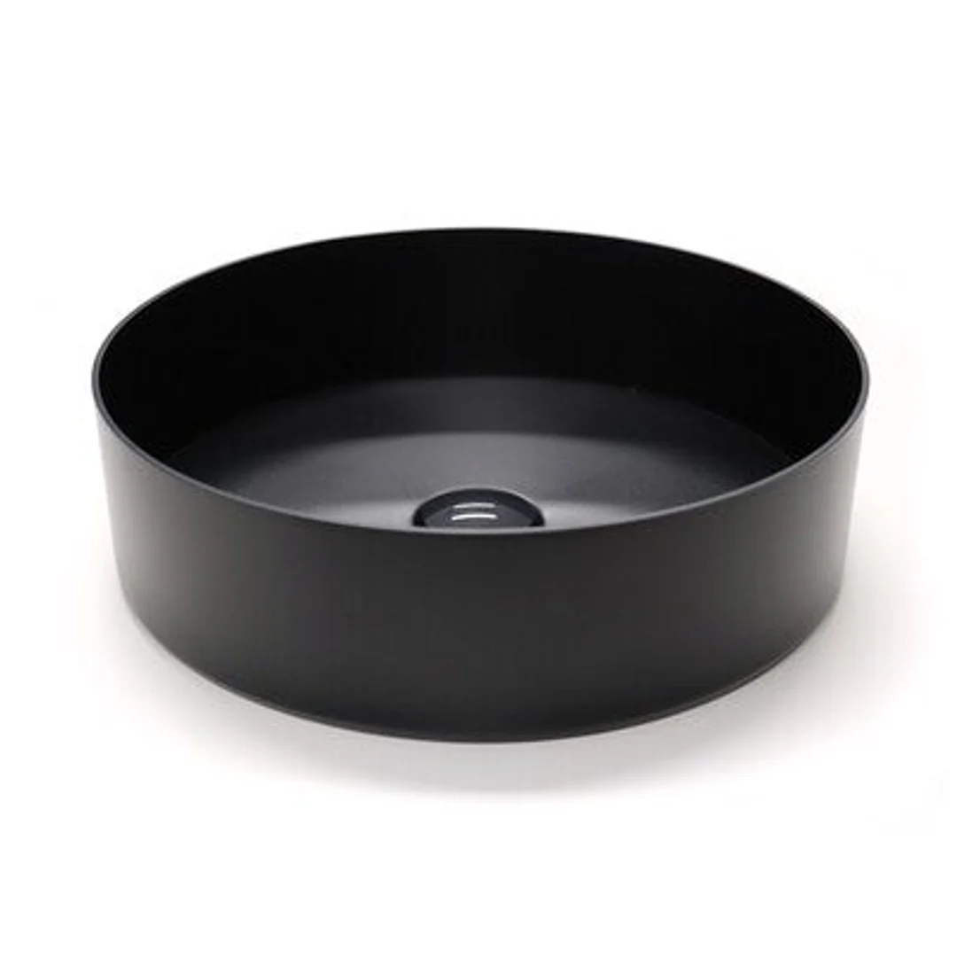 Streamline Venn 400Mm Steel Above Counter Basin Carbon Pvd