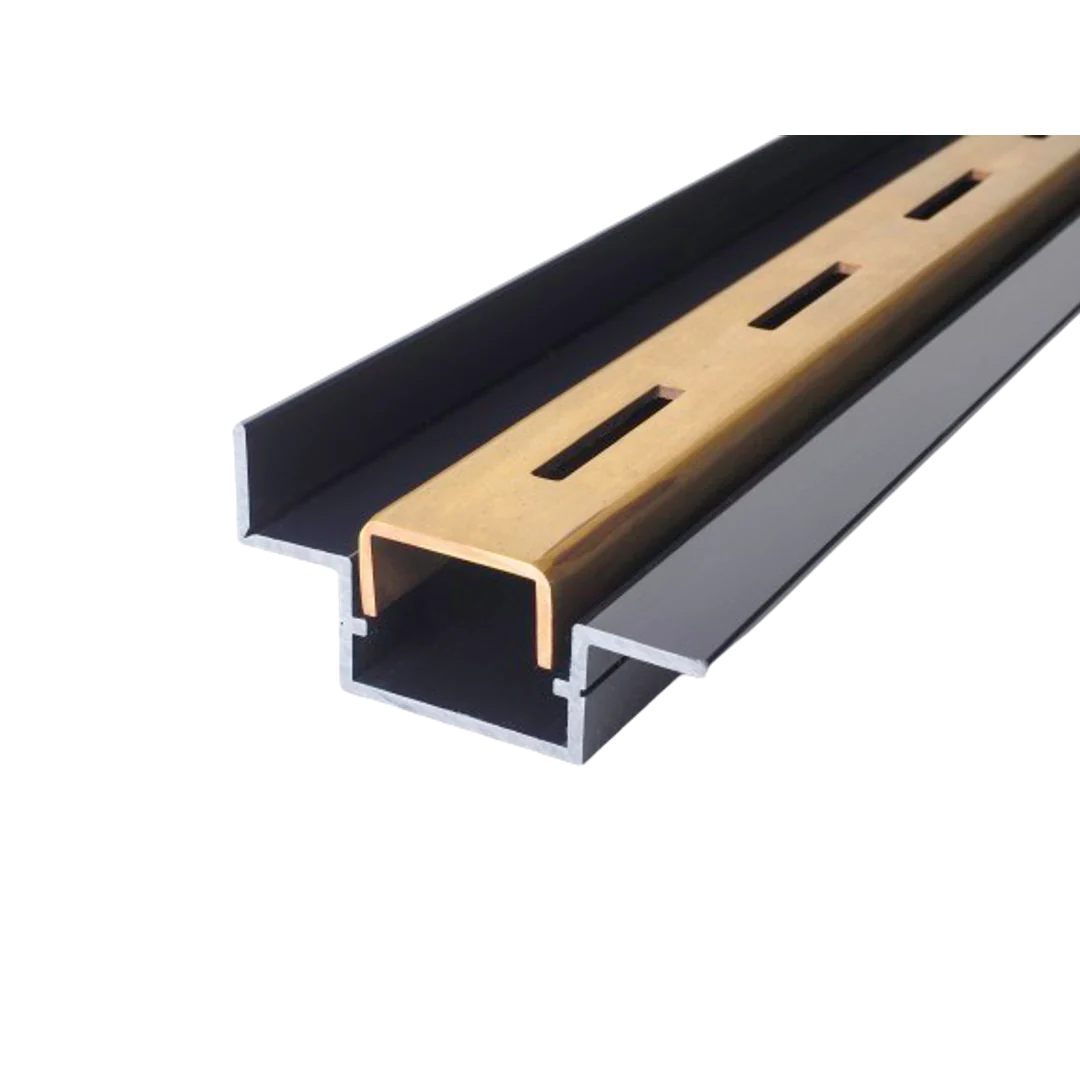 STRIP GRATE VL SHOWER CHANNEL 900 VARIABLE LENGTH CP BRUSHED BRASS