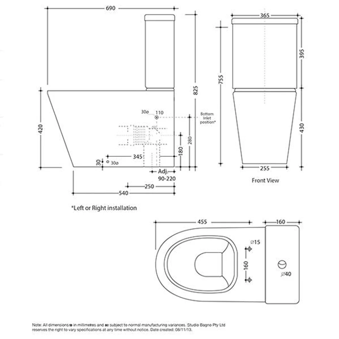 Studio Bagno Manhattan Rimless Toilet Suite - Image 5