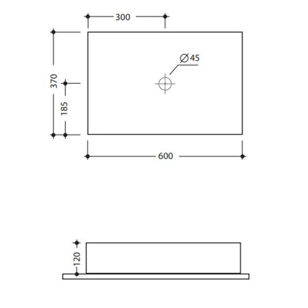 Studio Bagno Shard X Rectangle Basin - Image 3