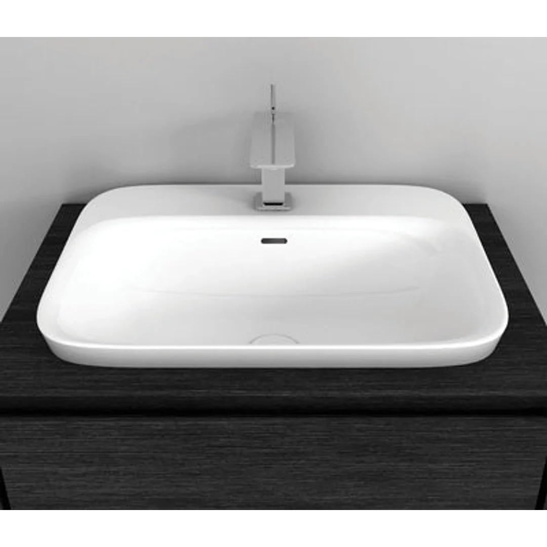 Studio Bagno Soul 4 Inset Basin 0 Tap Hole White - Image 2