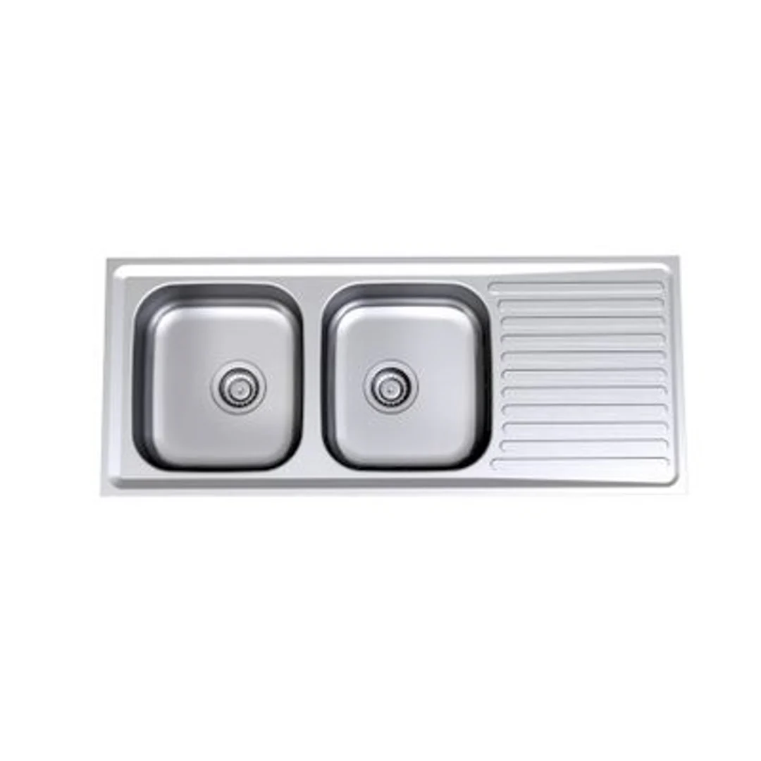 Stylus Radiant 1200mm 1.75 End Bowl Sink R175-Mk2 1 Tap Hole  Right Hand - Image 2