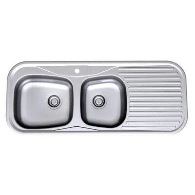 Stylus Radiant 1200mm 1.75 Flushline Sink R175.3 3 Tap Hole  Left Hand - Image 3