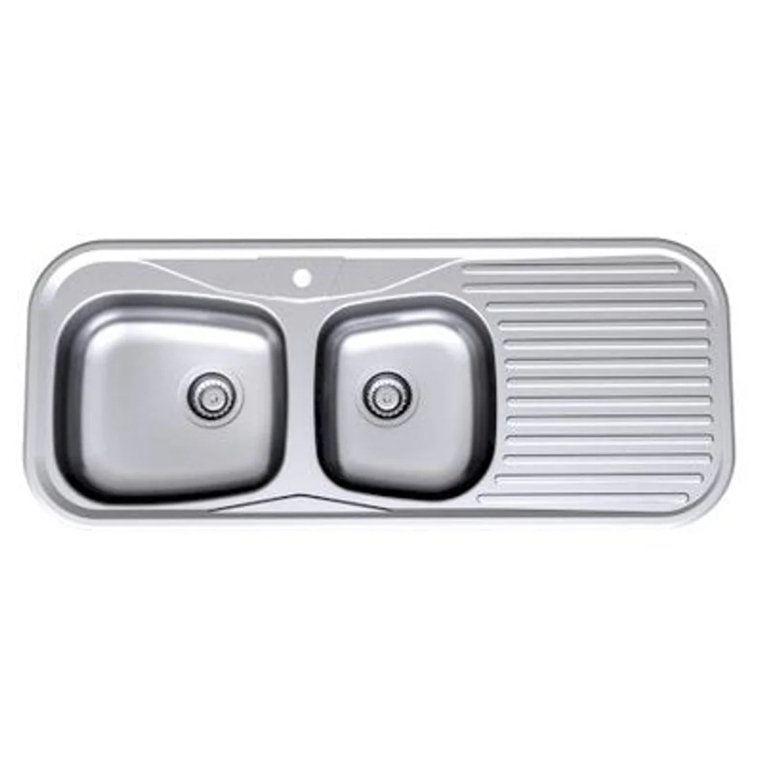 Stylus Radiant 1200mm 1.75 Flushline Sink R175.3 3 Tap Hole  Right Hand - Image 2