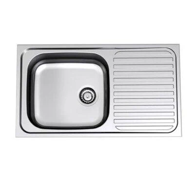 Stylus Radiant 820mm Single End Bowl Sink 0 Tap Hole - Reversible - Image 3