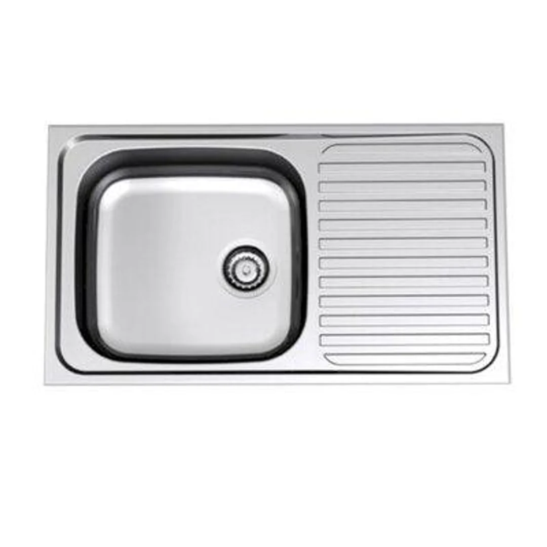 Stylus Radiant 820mm Single End Bowl Sink Left Hand Bowl 1 Tap Hole - Image 2