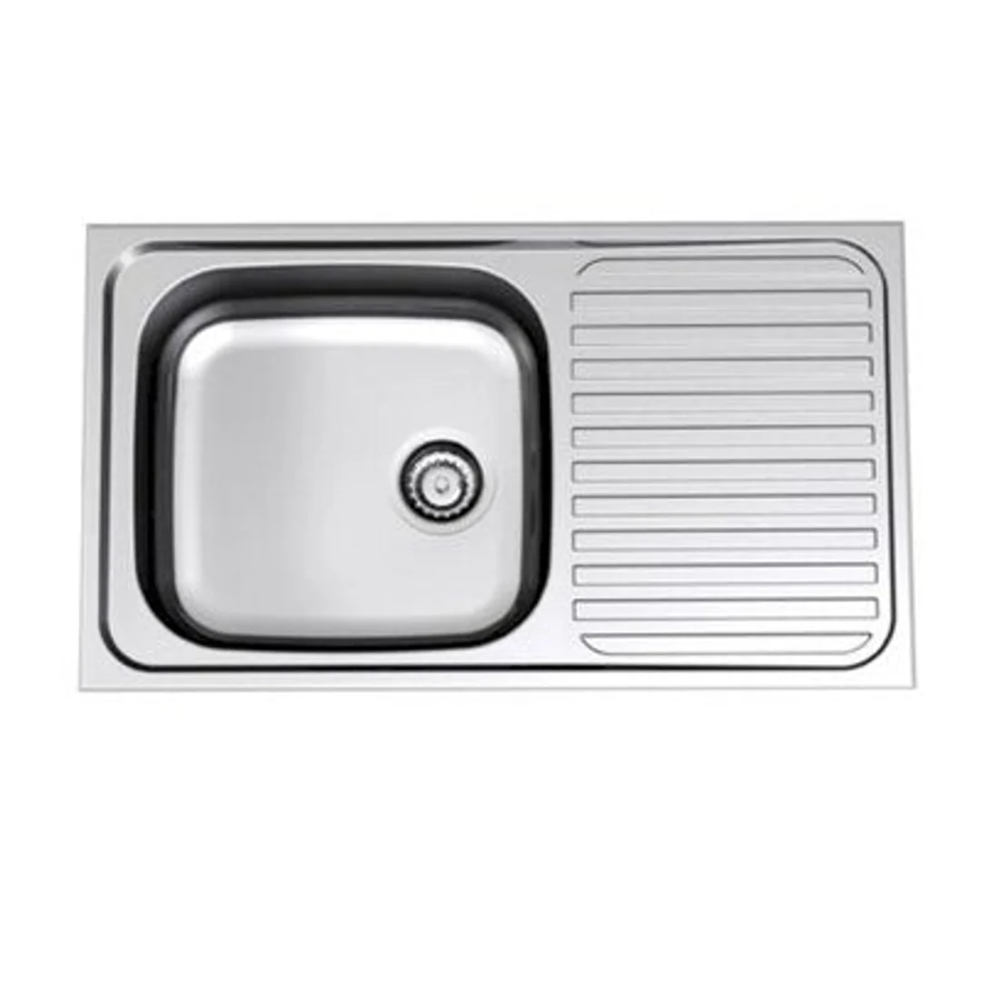 Stylus Radiant 820mm Single End Bowl Sink Right Hand Bowl 1 Tap Hole - Image 2
