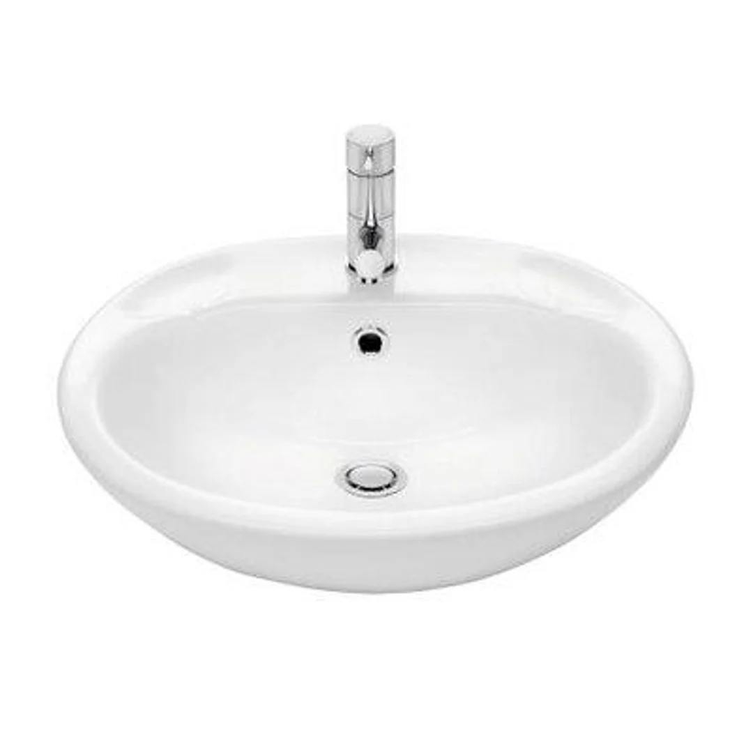 Stylus Symphony Semi Rec Basin 1 Tap Hole White Cm3015W