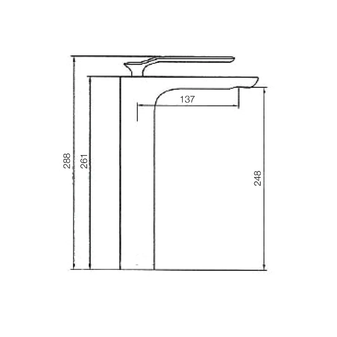 Synergii Extended Height Basin Mixer Brushed Brass By Streamline