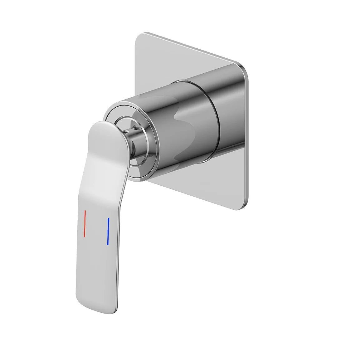 Streamline Synergii Shower Or Bath Mixer White With - Chrome Trim
