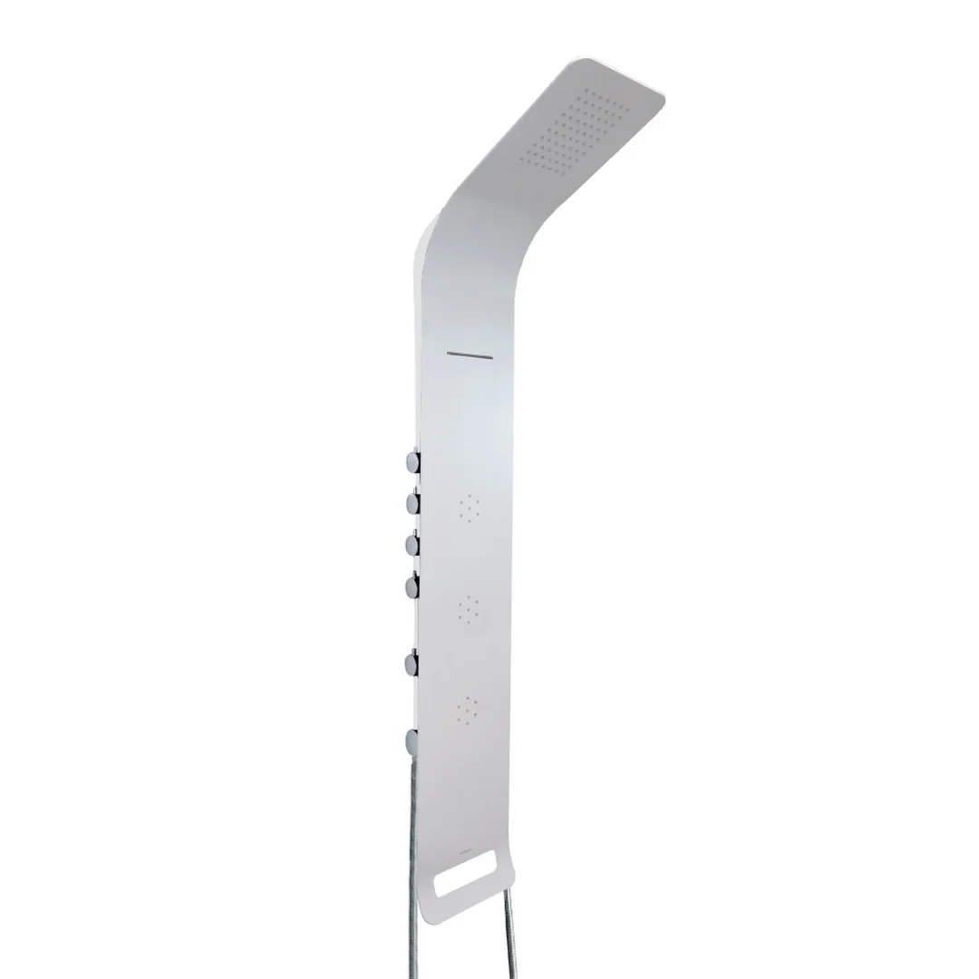 Streamline Synergii Shower Panel Left Side Operation White By Streamline