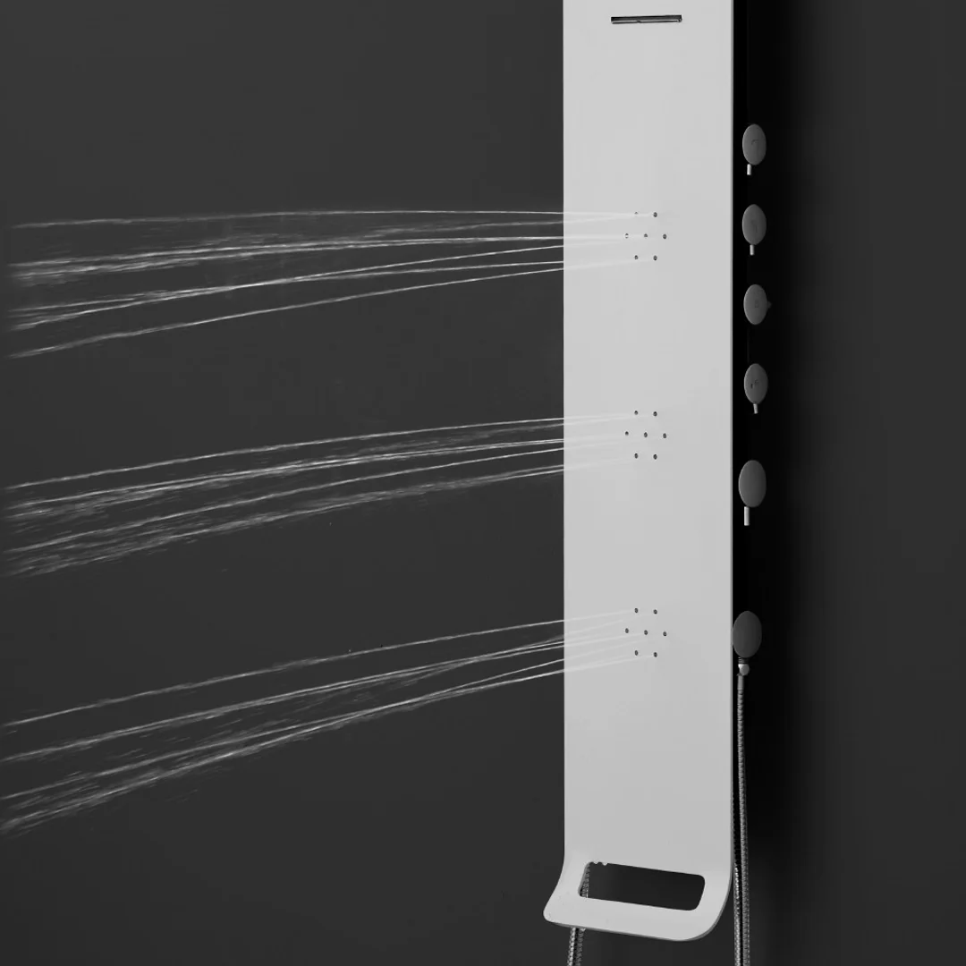 Streamline Synergii Shower Panel Right Side Operation Retrofittable - White - Image 7