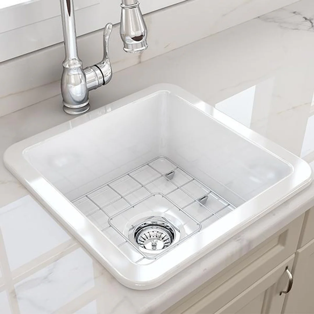 T&H Cuisine 46 X 46 Inset / Undermount Fine Fireclay Sink - Image 3