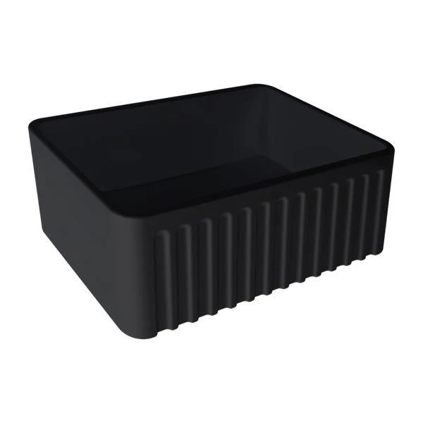 T&H Novi 60 X 46 Fine Fireclay Butler Sink Matte Black - Image 3
