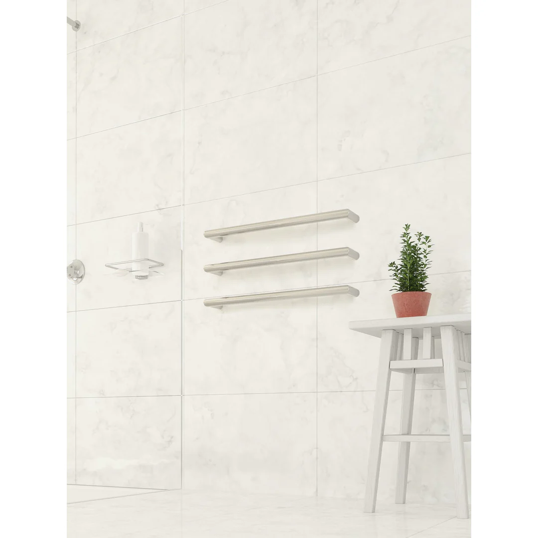 Thermorail Round Single Rail 632X32X100mm 18W - Chrome - Image 3