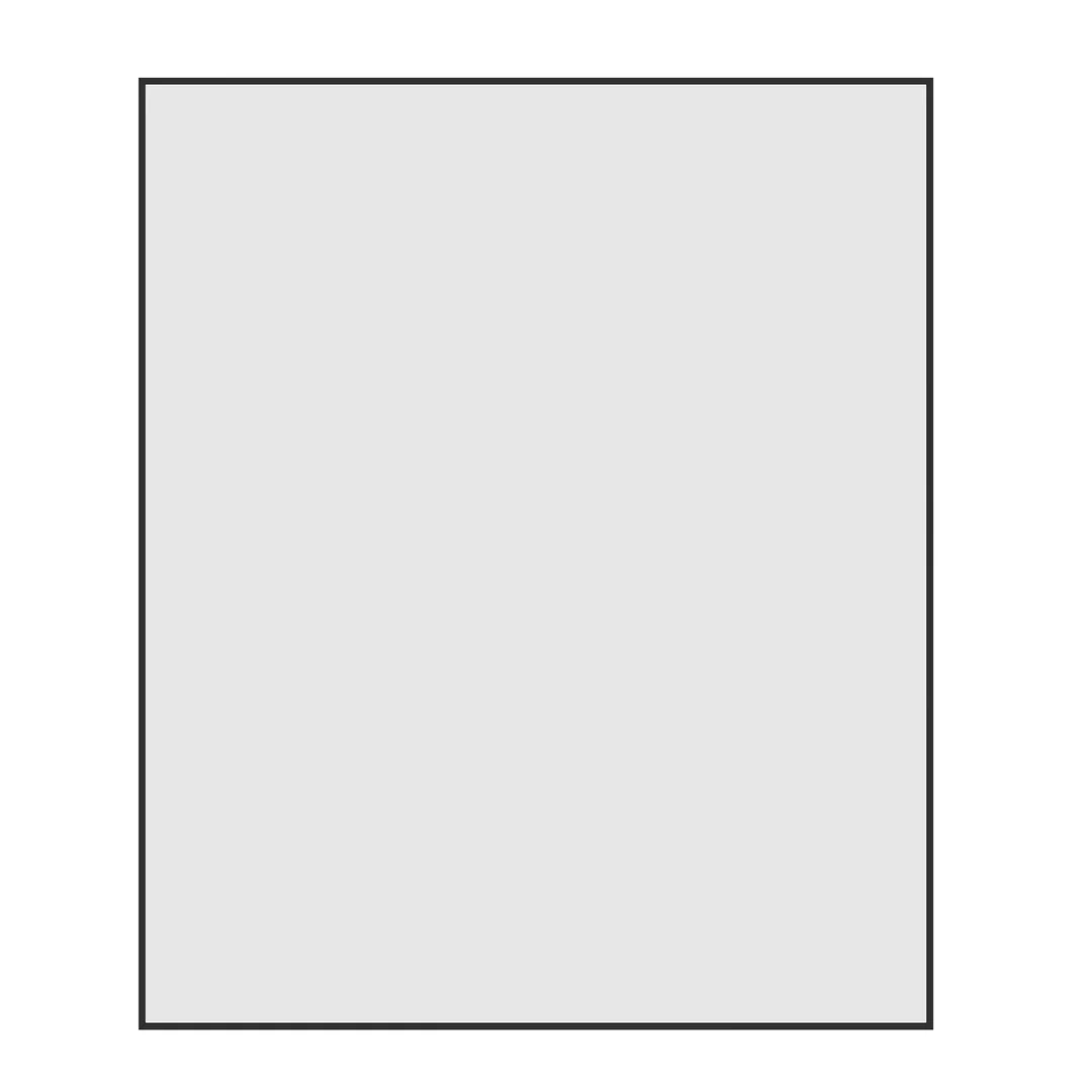 Thermogroup Carson Rectangle Black Framed Mirror - 900X750Mm - Includes Mirror Demister