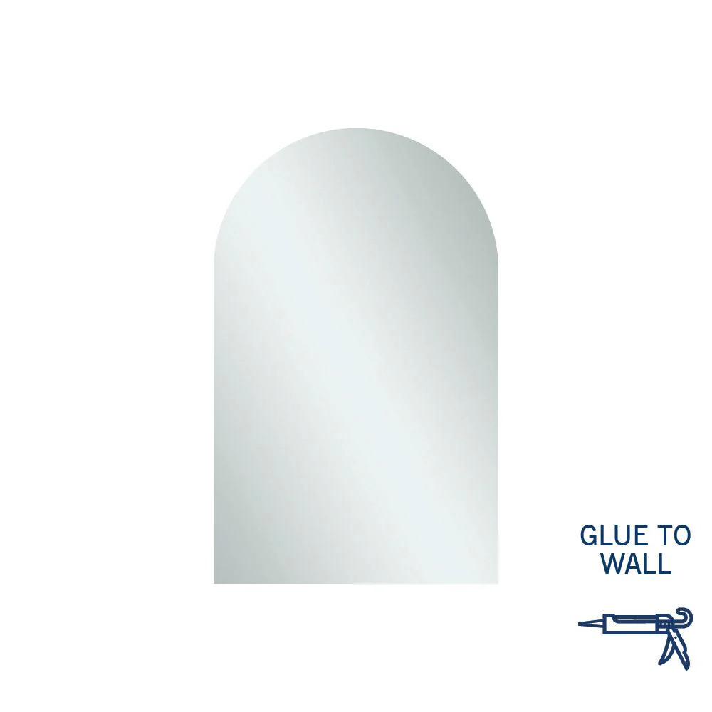 Thermogroup Aspen Polished Edge Arch Mirror 750x1000mm - Glue-to-Wall - Image 12