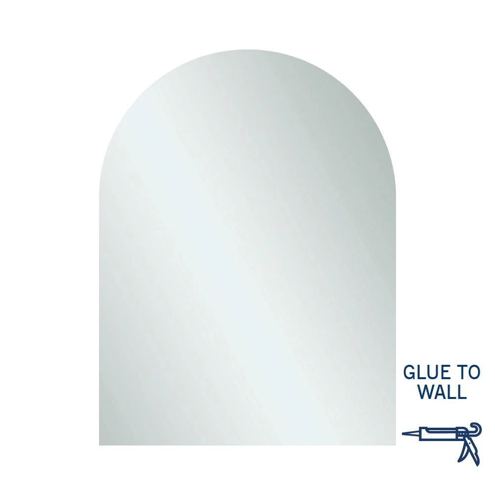 Thermogroup Aspen Polished Edge Arch Mirror 750x1000mm - Glue-to-Wall - Image 13