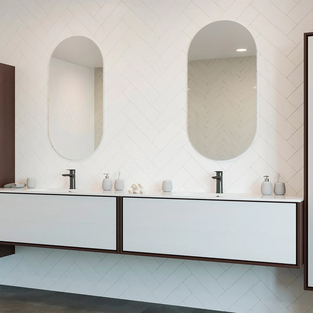 Thermogroup Duke Polished Edge Pill Mirror 500x1000mm - Glue-to-Wall - Image 9