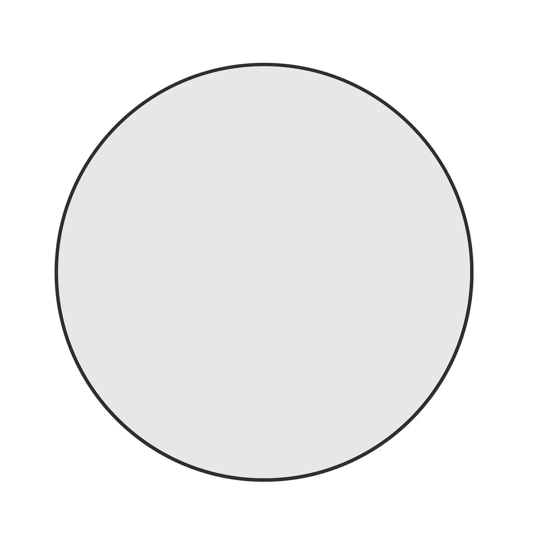 Thermogroup Georgia Round Black Framed Mirror - 900Mmø - Includes Mirror Demister