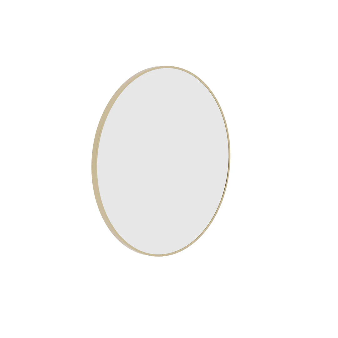 Thermogroup Georgia Round Gold Framed Mirror - 600Mmø - Image 3