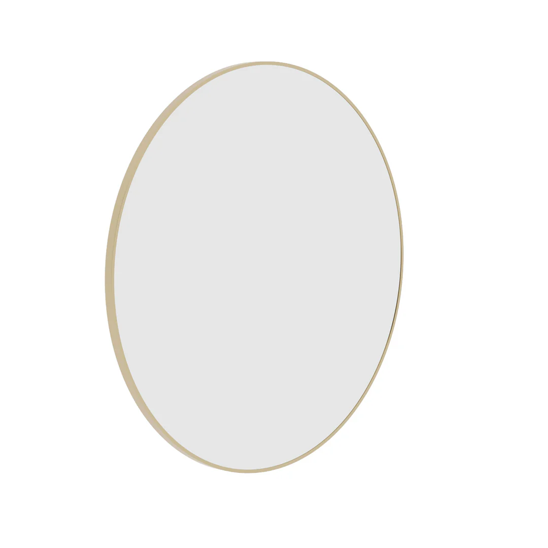Thermogroup Georgia Round Gold Framed Mirror - 900Mmø - Image 3