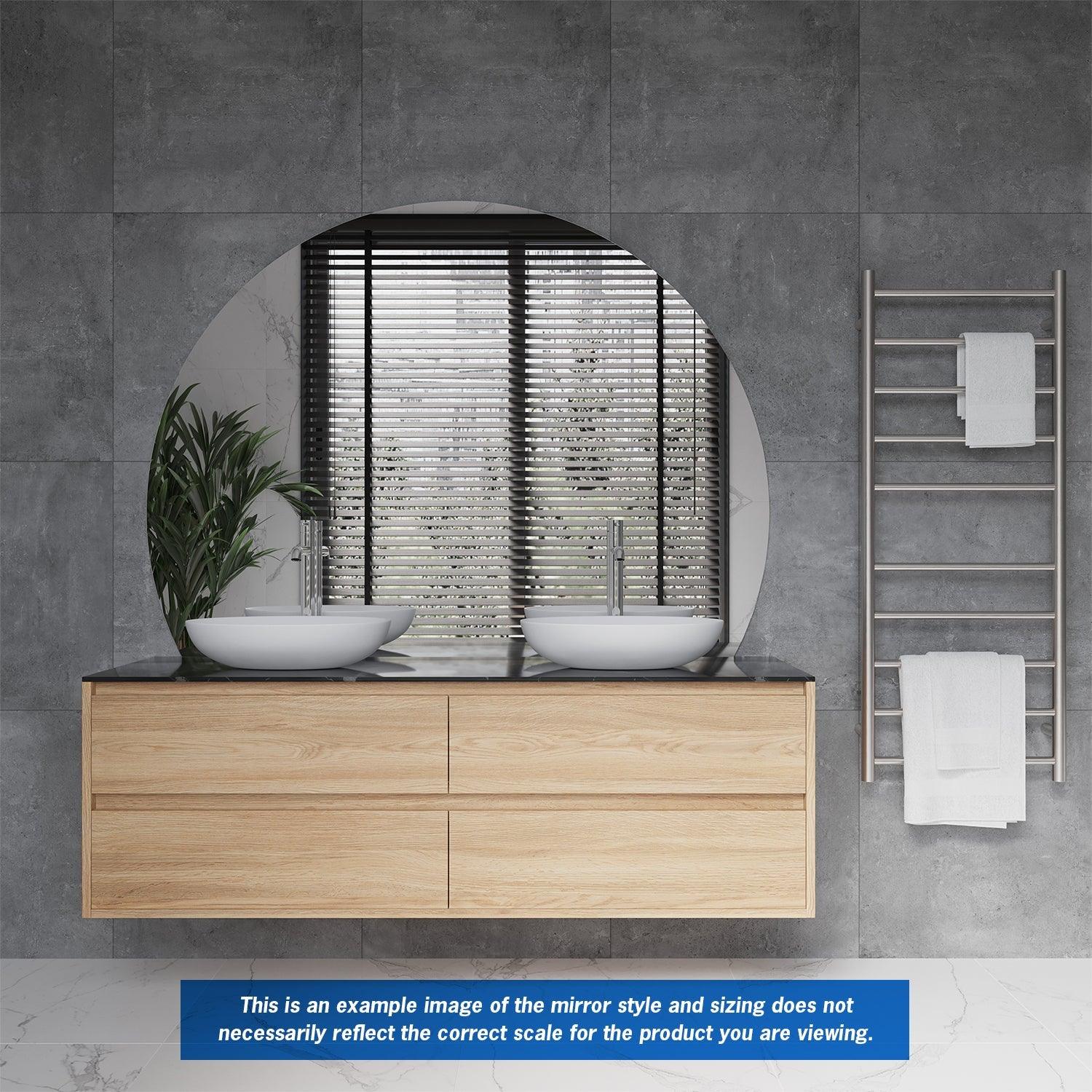 Thermogroup Hamilton D Shaped Polished Edge Mirror 1500x1100mm - Glue-to-Wall and Demister - Image 14