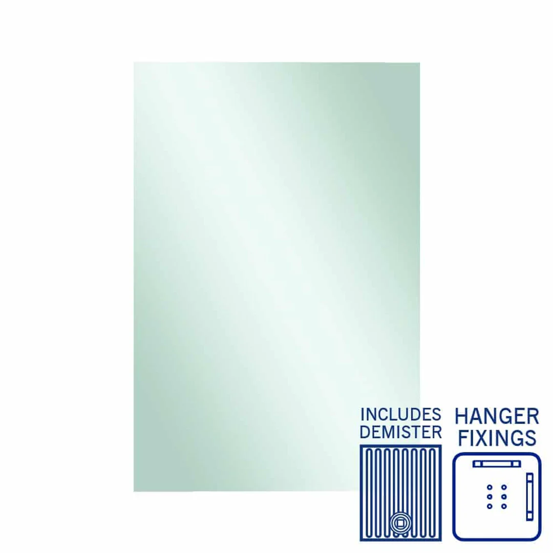 Thermogroup Jackson Rectangle Polished Edge Mirror 1200x800mm - With Hangers and Demister - Image 2