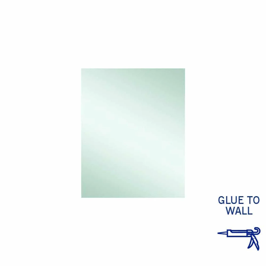 Thermogroup Jackson Rectangle Polished Edge Mirror 600x750mm - Glue-to-Wall - Image 2