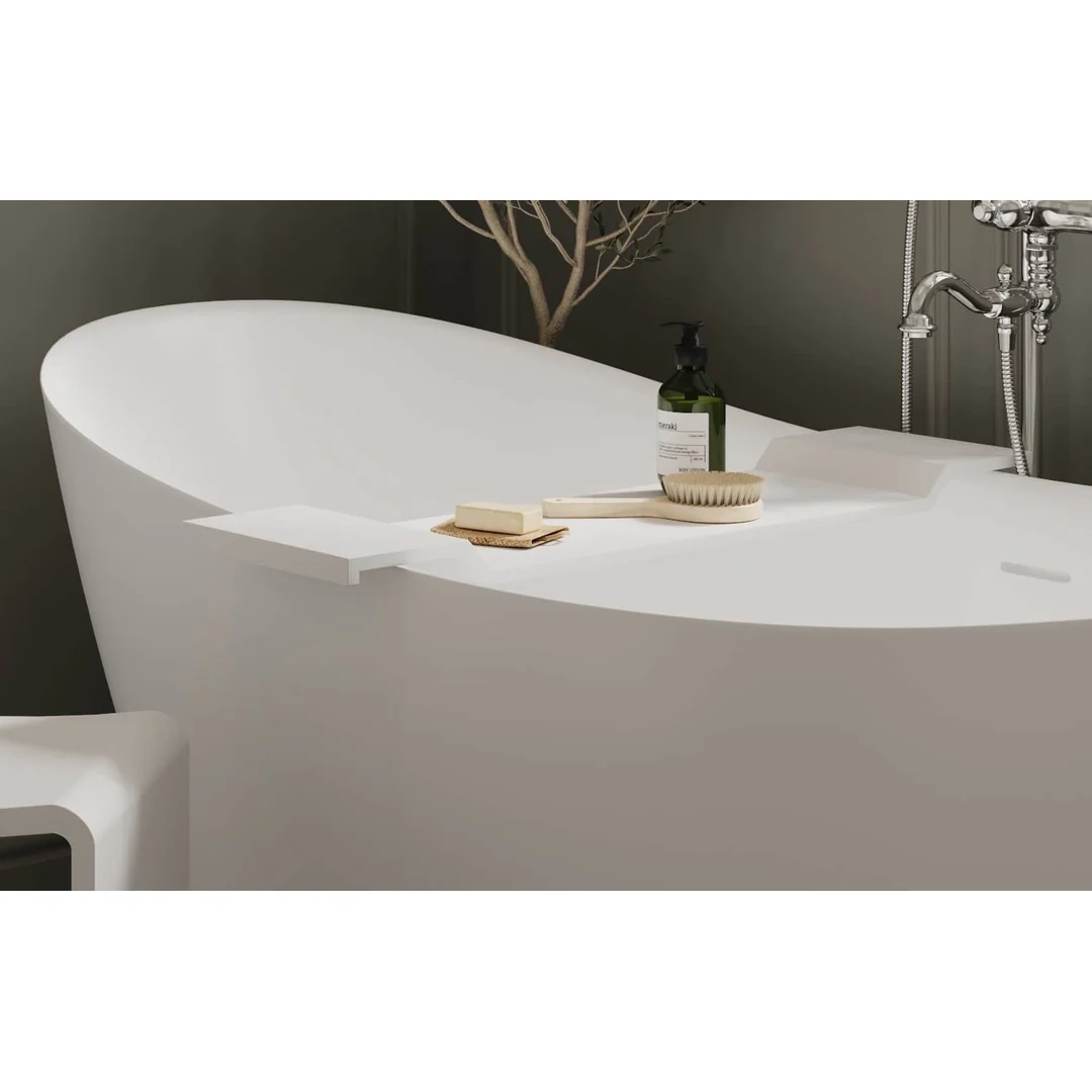 Thermogroup Jasmine Bath Caddy 850X220Mm - White - Image 3